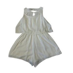 a.n.s. Romper Women's White Sleeveless Size M Summer NWT